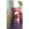Image 1 : 2-Door Filing Cabinet, Wicker Chair & Lamp