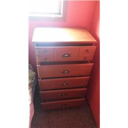 5-Door Wooden Dresser With Bed (60”x80”)
