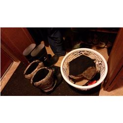 Assorted Rain Coats, Gloves, Boots, Jackets, Hats