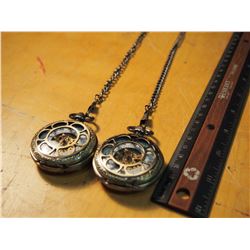 Pair Of Matching Pocket Watches (One Working) (Make Unknown)