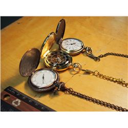 Pocket Watches (2 Gold, 1 Copper)