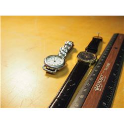 Two Wrist Watches (Swiss Army, Citizen Quartz With Leather Strap)