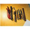 Image 2 : Lot Of Knives, Scope, & Straight Razor (Premiere, Blue Steel, Lakota Fishhawk, Solingen, Weaver K4)