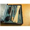 Image 2 : Leather Grooming Set In Original Box
