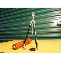 Equipment Stand With Leather Zippered Case