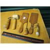 Image 1 : Wooden Handled Tools (Butter Paddles, Pastry Roller, Leather Embosser, Bottle Openers