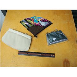 Hand Purses (2) Folding Paper Fan