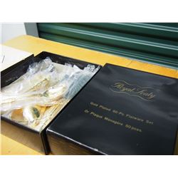 Gold Sealy 50-Piece Gold-Coated Flatware Set (Believed Complete, Mostly Sealed)