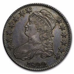 1822 Capped Bust Half Dollar AU-58 Almost 200 Years Old