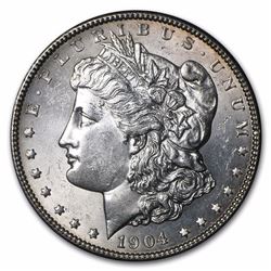 1904 Morgan Dollar BU MS-63 LOW MINTAGE