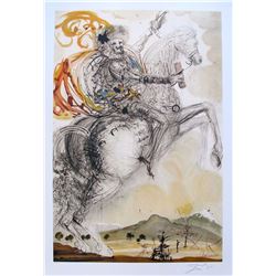 Salvador Dali DON QUIXOTE  Limited Edition Plate Signed Lithograph W/COA 32"x22"