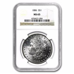 1886 Morgan Dollar MS-65 NGC HIGH GRADE