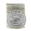 Image 2 : Roll of (20) 1958 Brilliant Uncirculated Franklin Half Dollar Coins