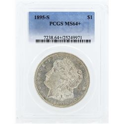 1895-S $1 Morgan Silver Dollar Coin PCGS MS64+