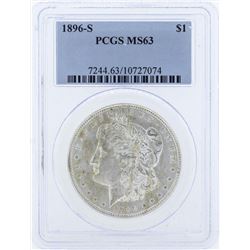 1896-S $1 Morgan Silver Dollar Coin PCGS MS63