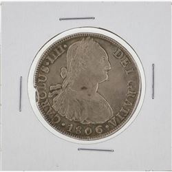 1806 Peru Lima 8 Reales Silver Coin