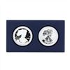 Image 1 : Set of (2) 2012 $1 American Silver Eagle West Point Silver Set