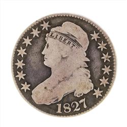 1827 Curled Capped Bust Half Dollar Coin