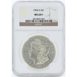 1904-S $1 Morgan Silver Dollar Coin NGC MS64+