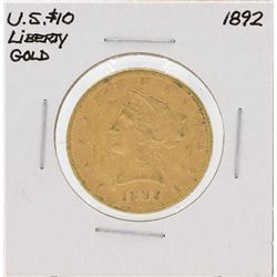 1892 $10 Liberty Head Eagle Gold Coin