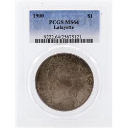 1900 $1 Lafayette Commemorative Silver Dollar Coin PCGS MS64