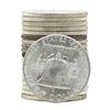 Image 2 : Roll of (20) 1957 Brilliant Uncirculated Franklin Half Dollar Coins