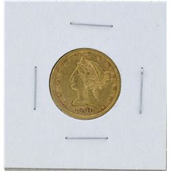 1900 $5 Liberty Head Half Eagle Gold Coin