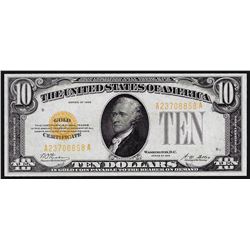 1928 $10 Gold Certificate Note