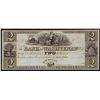 Image 1 : 1800s $2 The Bank of Washtenaw Michigan Obsolete Note