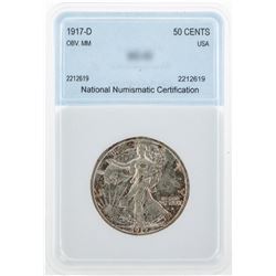 1917-D Liberty Half Dollar Coin