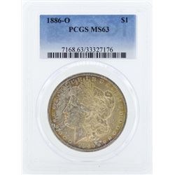 1886-O $1 Morgan Silver Dollar Coin PCGS MS63