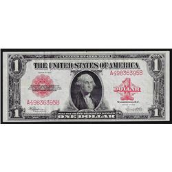 1923 $1 Red Seal Silver Certificate Note