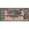 Image 1 : 1864 $10 The Confederate States of America Note