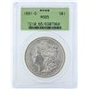 Image 1 : 1891-S $1 Morgan Silver Dollar Coin PCGS MS65