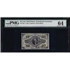 Image 1 : 1863 Ten Cent Third Issue Fractional Currency Note PMG Choice Uncirculated 64