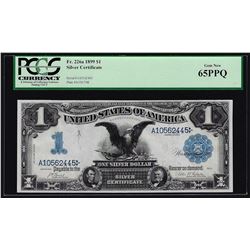 1899 $1 Black Eagle Silver Certificate Note PCGS Gem New 65PPQ