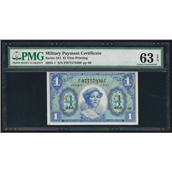 Military Payment Certificate $1 Series 541 PMG Choice Uncirculated 63EPQ