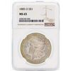 Image 1 : 1885-O $1 Morgan Silver Dollar Coin NGC MS65
