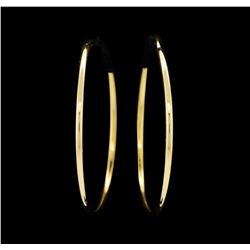 14KT Yellow Gold Endless Hoop Earrings