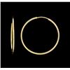 Image 2 : 14KT Yellow Gold Endless Hoop Earrings