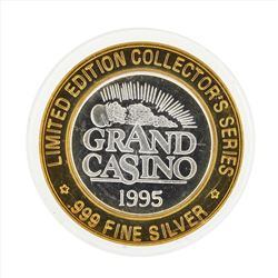 .999 Silver Grand Casino $10 Casino Gaming Token Limited Edition