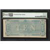 Image 2 : 1864 $10 The Confederate States of America Note T-68 PMG Choice Uncirculated 63E