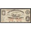 Image 1 : 1863 25 Cent The State of Alabama Obsolete Note
