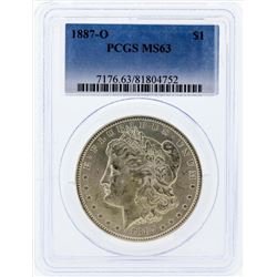 1887-O $1 Morgan Silver Dollar Coin PCGS MS63