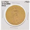 Image 1 : 1922 $20 St. Gaudens Double Eagle Gold Coin