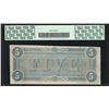 Image 2 : 1864 $5 The Confederate States of America Note T-69 PCGS New 62PPQ