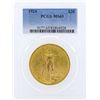 Image 1 : 1924 $20 St. Gaudens Double Eagle Gold Coin PCGS MS65