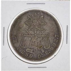 1871 OaE Mexico Un Peso Silver Coin