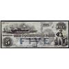 Image 1 : 1853 $5 The Cochituate Bank Massachusetts Obsolete Note