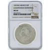 Image 1 : 1957MO Mexico 5 Pesos Constitution Centennial Silver Coin NGC MS64